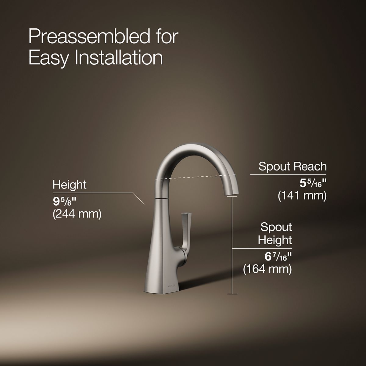 KOHLER K-24134 Graze Beverage faucet