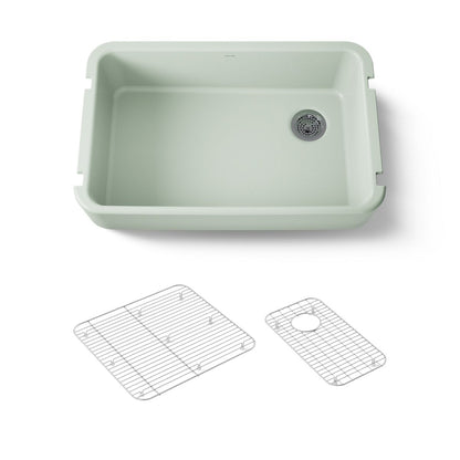KOHLER Ironridge 34" undermount single-bowl farmhouse kitchen sink