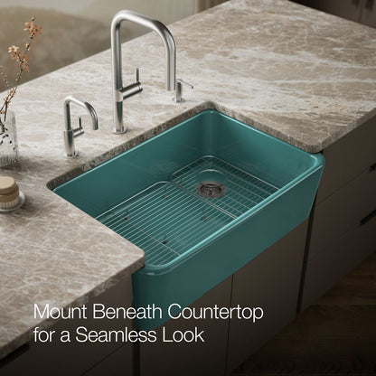 KOHLER Ironridge 34" undermount single-bowl farmhouse kitchen sink