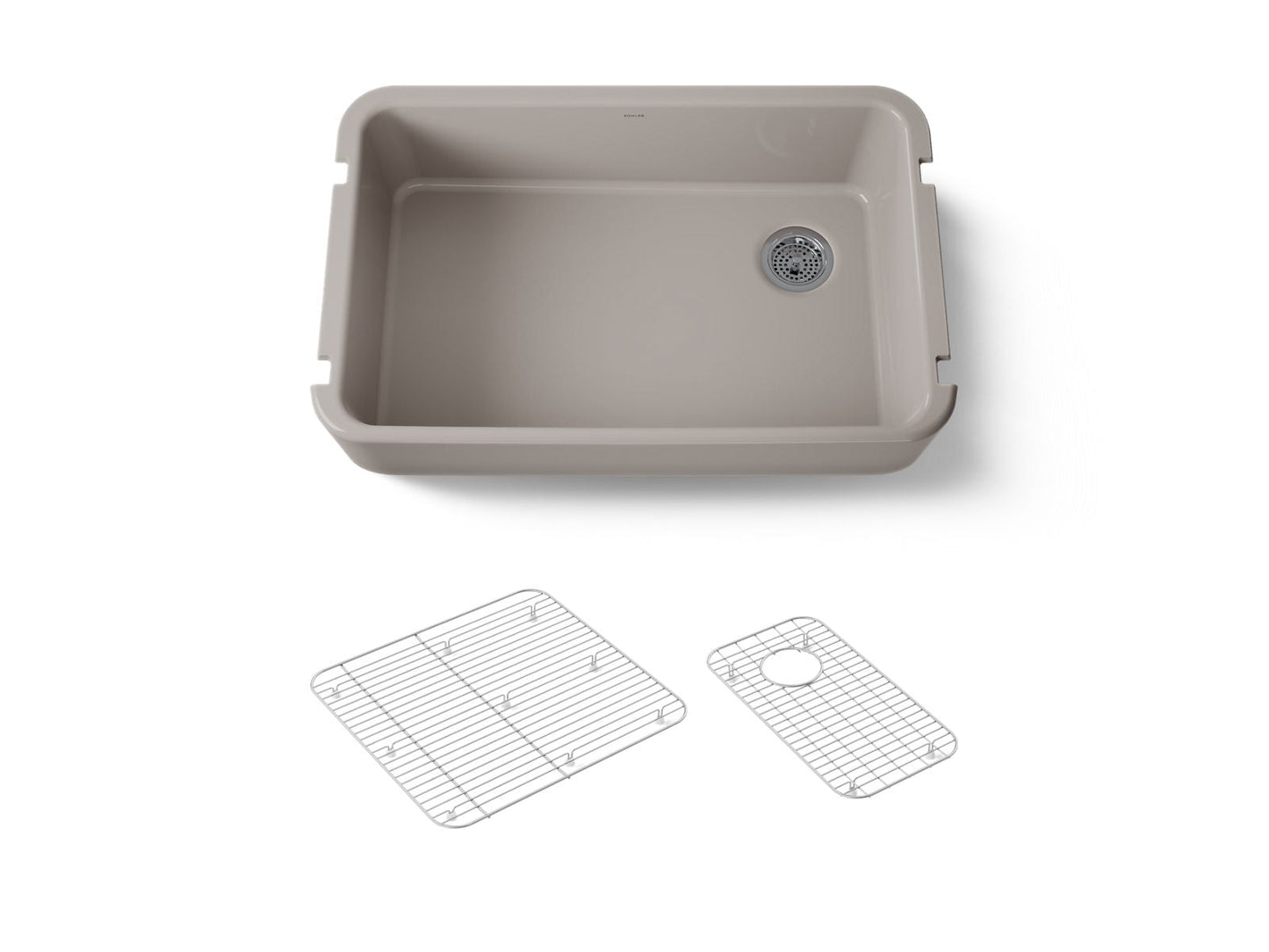 KOHLER Ironridge 34" undermount single-bowl farmhouse kitchen sink