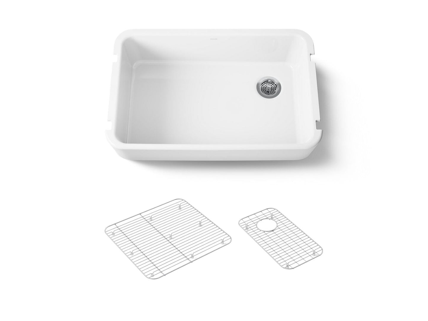 KOHLER Ironridge 34" undermount single-bowl farmhouse kitchen sink