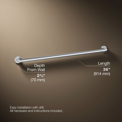 3/4 view of product with dimensions