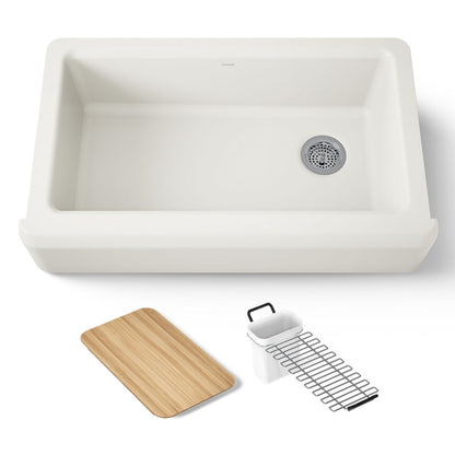 KOHLER K-24564 Riverby 35-3/4" undermount single-bowl farmhouse workstation kitchen sink