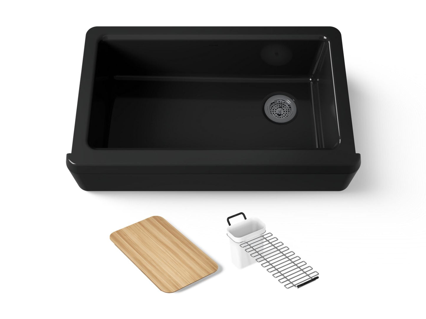 KOHLER K-24564 Riverby 35-3/4" undermount single-bowl farmhouse workstation kitchen sink
