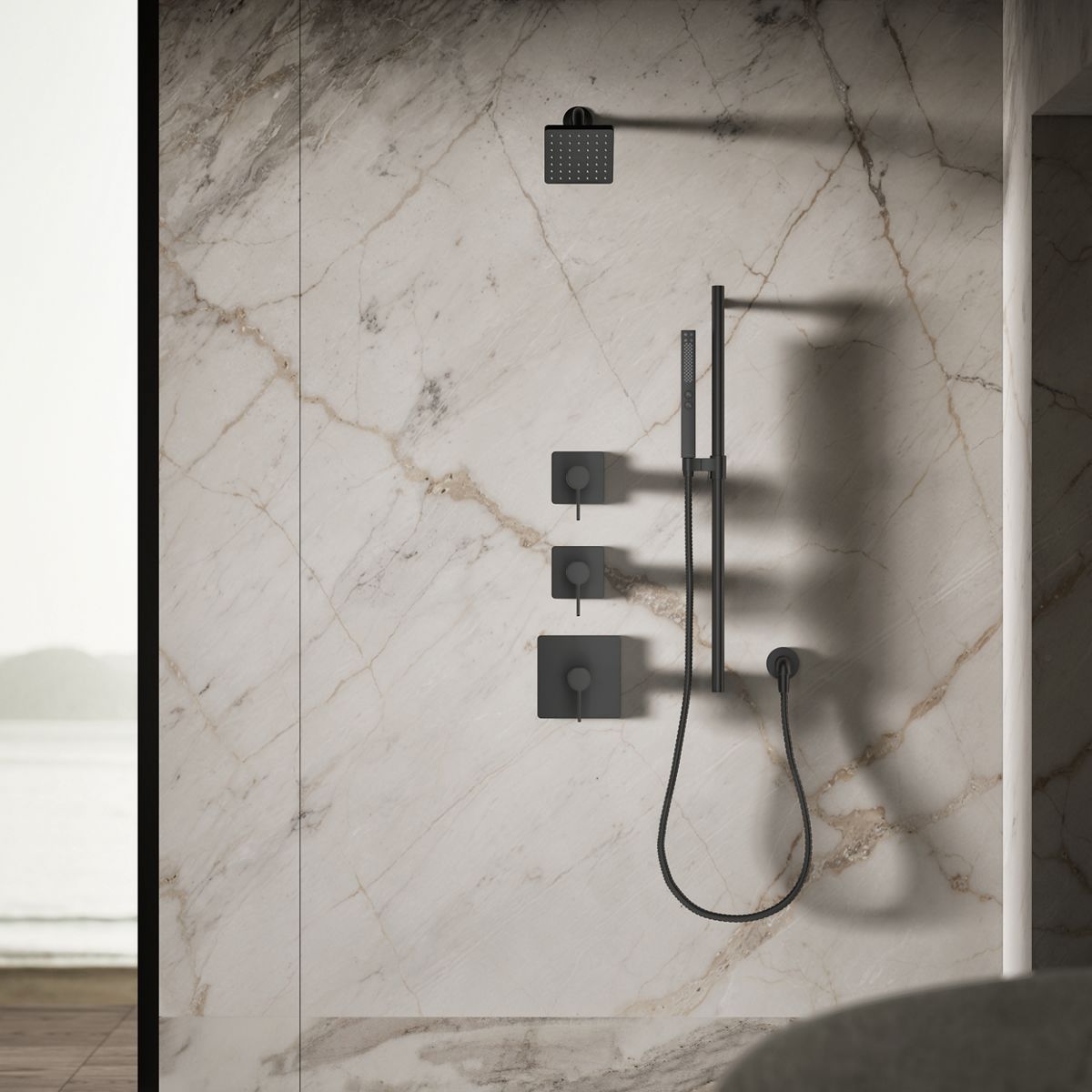 KOHLER K-24805-G Parallel Single-function showerhead, 1.75 gpm