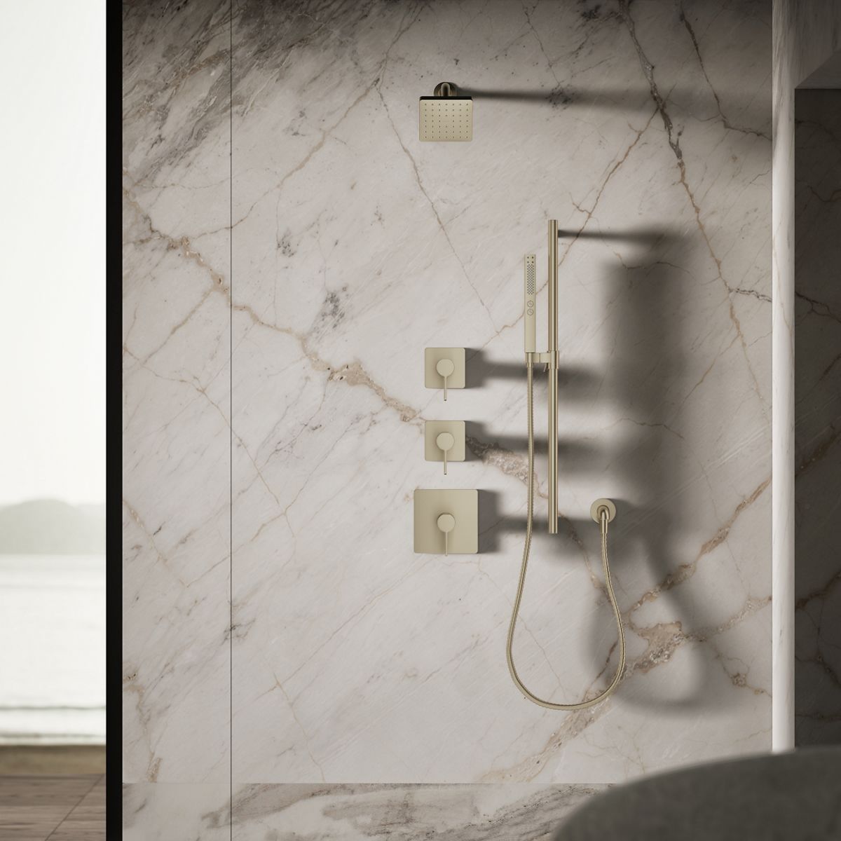 KOHLER K-24805-G Parallel Single-function showerhead, 1.75 gpm
