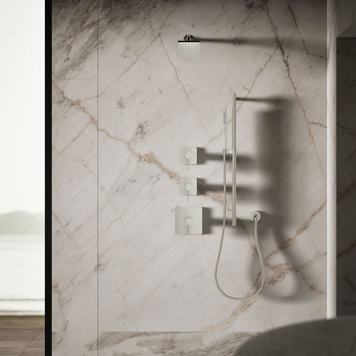 KOHLER K-24805-G Parallel Single-function showerhead, 1.75 gpm