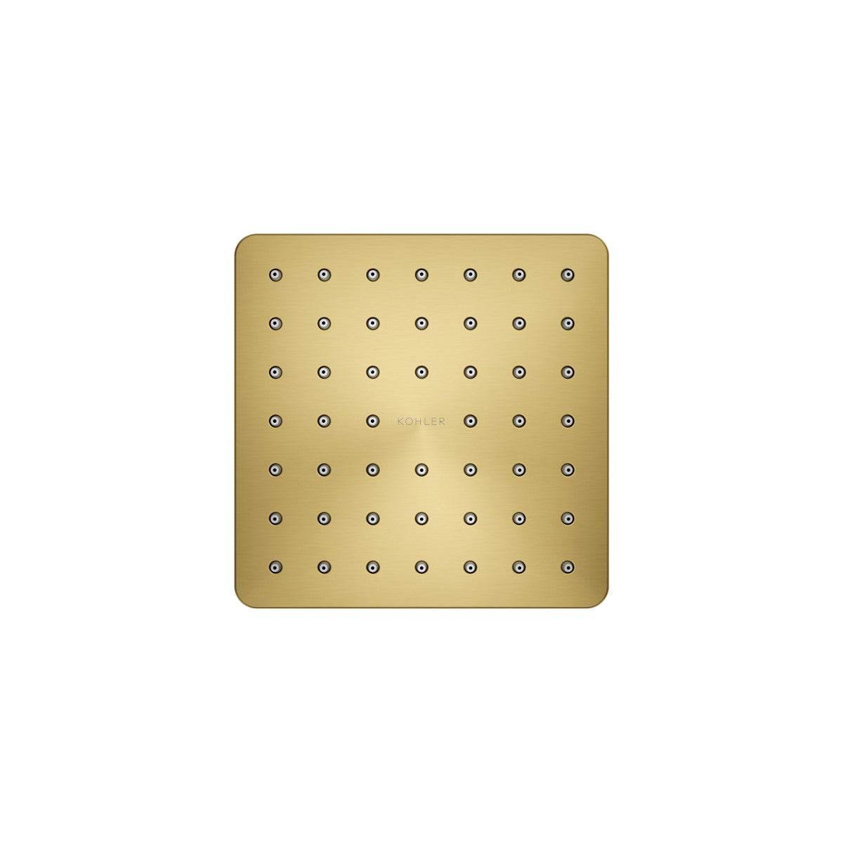 KOHLER K-24805-JJ Parallel Single-function showerhead, 1.25 gpm, vibrant brushed moderne brass - view 2