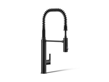 KOHLER K-24982 Purist Semi-professional kitchen sink faucet with three-function sprayhead