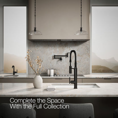 KOHLER K-24982 Purist Semi-professional kitchen sink faucet with three-function sprayhead