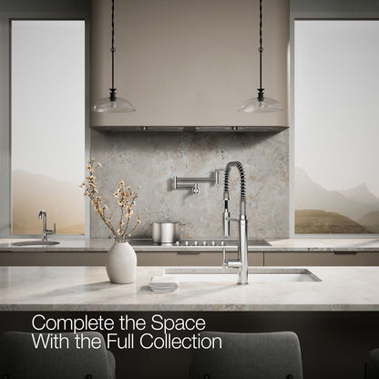 KOHLER K-24982 Purist Semi-professional kitchen sink faucet with three-function sprayhead