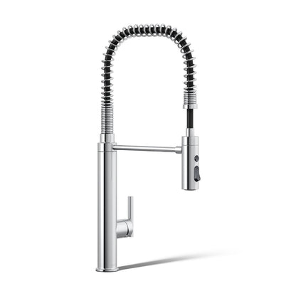KOHLER K-24982 Purist Semi-professional kitchen sink faucet with three-function sprayhead