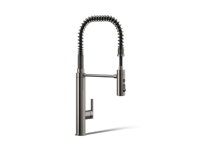 KOHLER K-24982 Purist Semi-professional kitchen sink faucet with three-function sprayhead