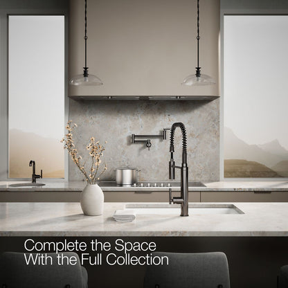 KOHLER K-24982 Purist Semi-professional kitchen sink faucet with three-function sprayhead