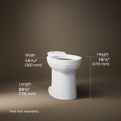 KOHLER K-25076 Kingston Elongated toilet bowl