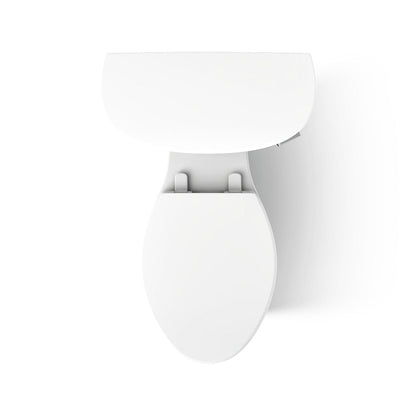 KOHLER K-25077-RA Kingston ComForteeight Two-piece elongated 1.28 gpf chair height toilet with right-hand trip lever in White