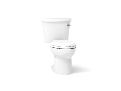KOHLER K-25087-RA Kingston Two-piece elongated 1.28 gpf toilet with right-hand trip lever in White