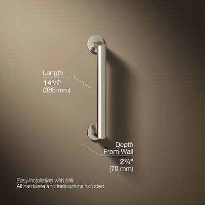 3/4 view of product with dimensions