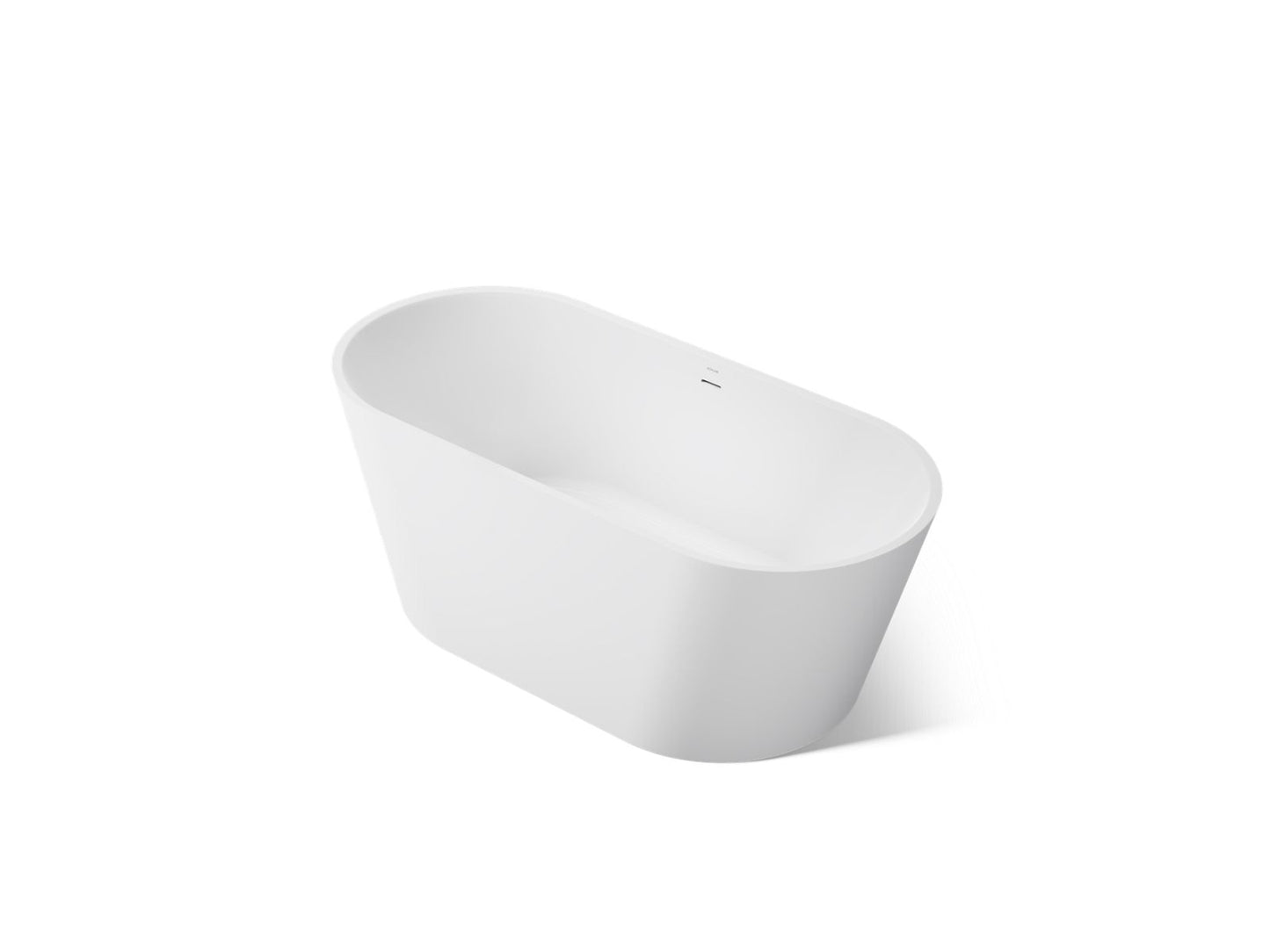 KOHLER K-25165 Evok 66" x 30" freestanding bath with center toe-tap drain