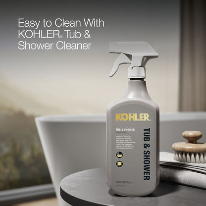 KOHLER K-25165 Evok 66" x 30" freestanding bath with center toe-tap drain