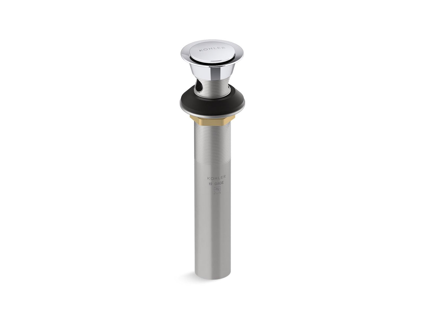 KOHLER K-25322 Clicker drain with overflow