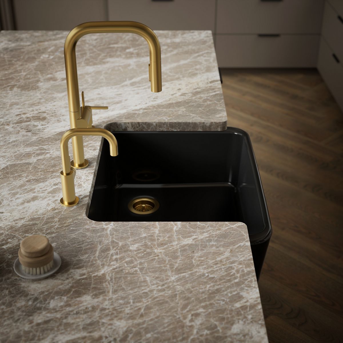 KOHLER Ironridge 28" undermount single-bowl farmhouse kitchen sink