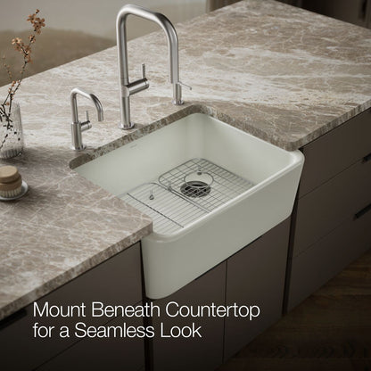 KOHLER Ironridge 28" undermount single-bowl farmhouse kitchen sink