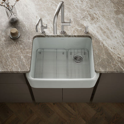 KOHLER Ironridge 28" undermount single-bowl farmhouse kitchen sink