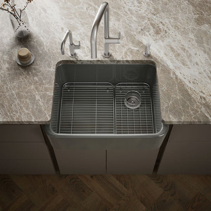 KOHLER Ironridge 28" undermount single-bowl farmhouse kitchen sink