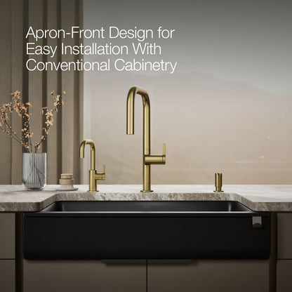 KOHLER K-25784 Cairn Undermount single-bowl farmhouse kitchen sink