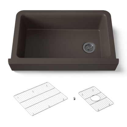 KOHLER K-25784 Cairn Undermount single-bowl farmhouse kitchen sink