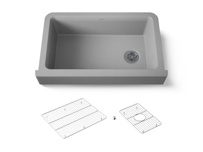 KOHLER K-25784 Cairn Undermount single-bowl farmhouse kitchen sink