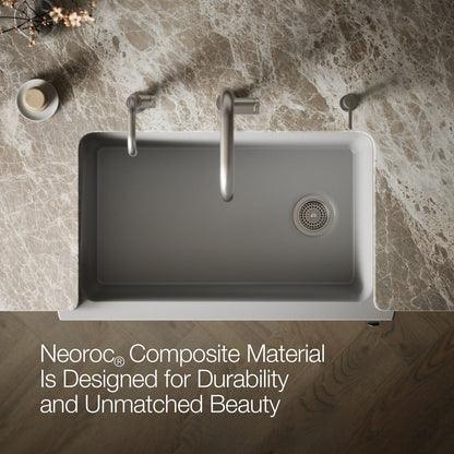 KOHLER K-25784 Cairn Undermount single-bowl farmhouse kitchen sink