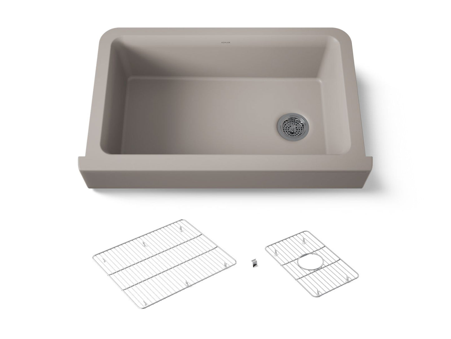 KOHLER K-25784 Cairn Undermount single-bowl farmhouse kitchen sink