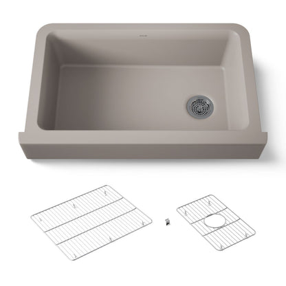KOHLER K-25784 Cairn Undermount single-bowl farmhouse kitchen sink