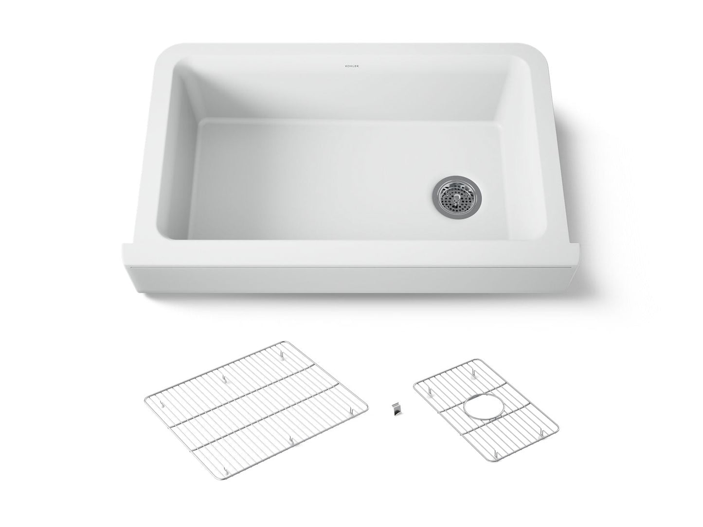 KOHLER K-25784 Cairn Undermount single-bowl farmhouse kitchen sink