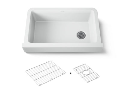 KOHLER K-25784 Cairn Undermount single-bowl farmhouse kitchen sink