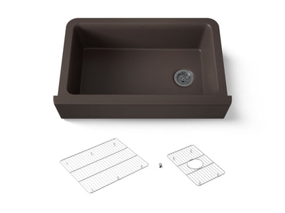 KOHLER K-25786 Cairn 34" undermount single-bowl farmhouse kitchen sink