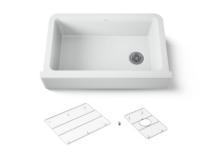 KOHLER K-25786 Cairn 34" undermount single-bowl farmhouse kitchen sink