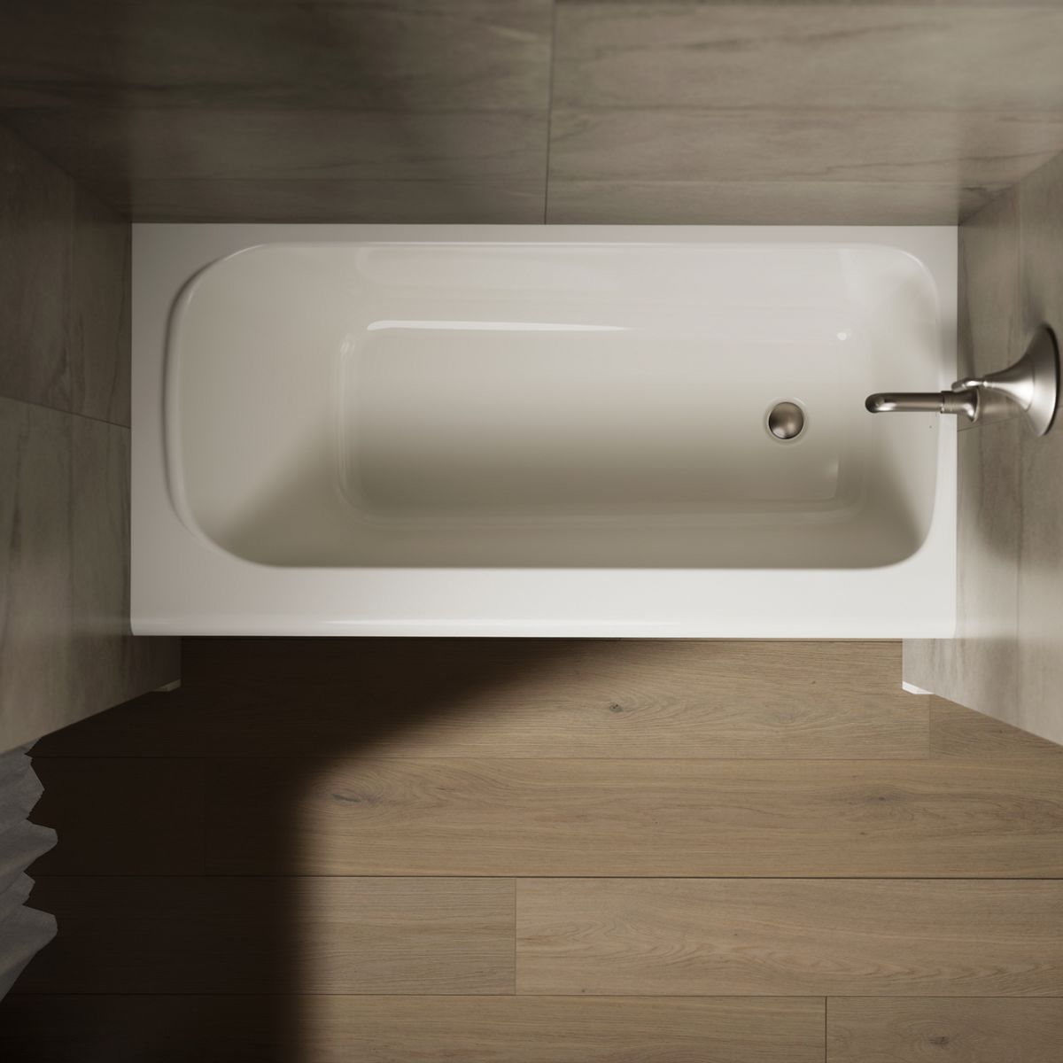 KOHLER K-25830-RA Avec 60" x 30" alcove bath, right drain