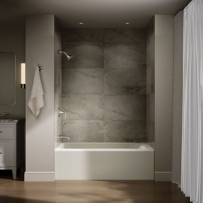 KOHLER K-25832-LA Avec 60" x 36" alcove bath, left drain