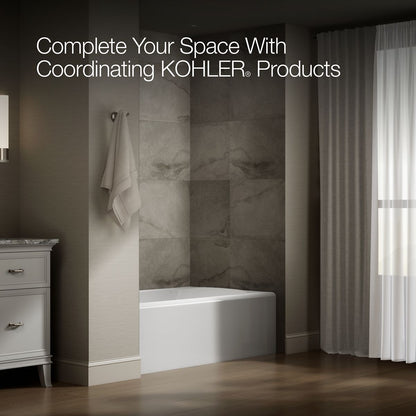 KOHLER K-25832-LA Avec 60" x 36" alcove bath, left drain