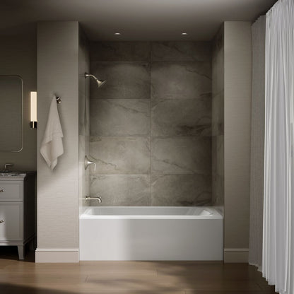 KOHLER K-25832-LA Avec 60" x 36" alcove bath, left drain