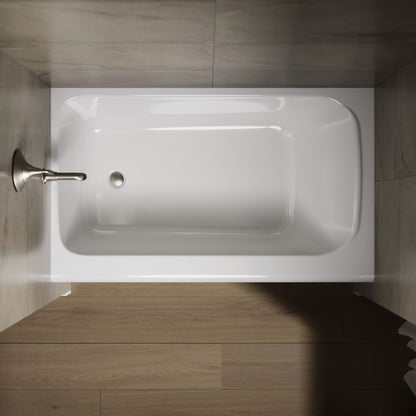 KOHLER K-25832-LA Avec 60" x 36" alcove bath, left drain