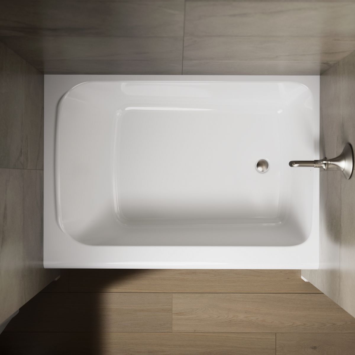 KOHLER K-25833-RA Avec 60" x 42" alcove bath, right drain