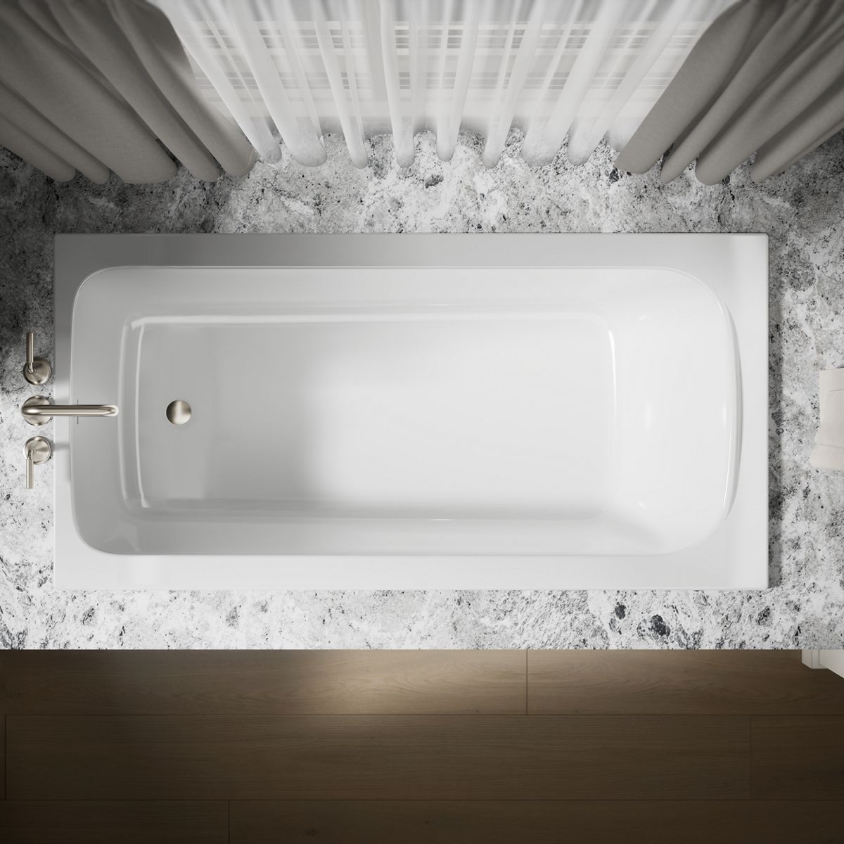 KOHLER K-25834 Avec 72" x 36" drop-in bath