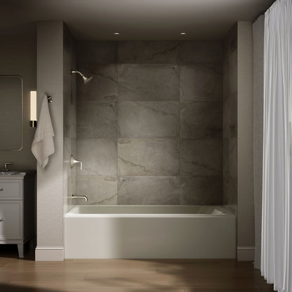 KOHLER K-25834-LA Avec 72" x 36" alcove bath, left drain