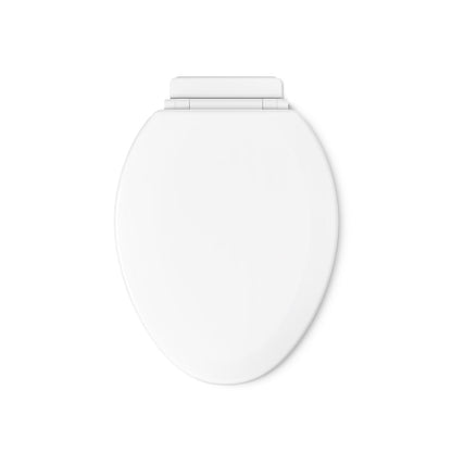 KOHLER K-25881 Broadwood Quiet-Close™ Elongated Toilet Seat, White - top view of product
