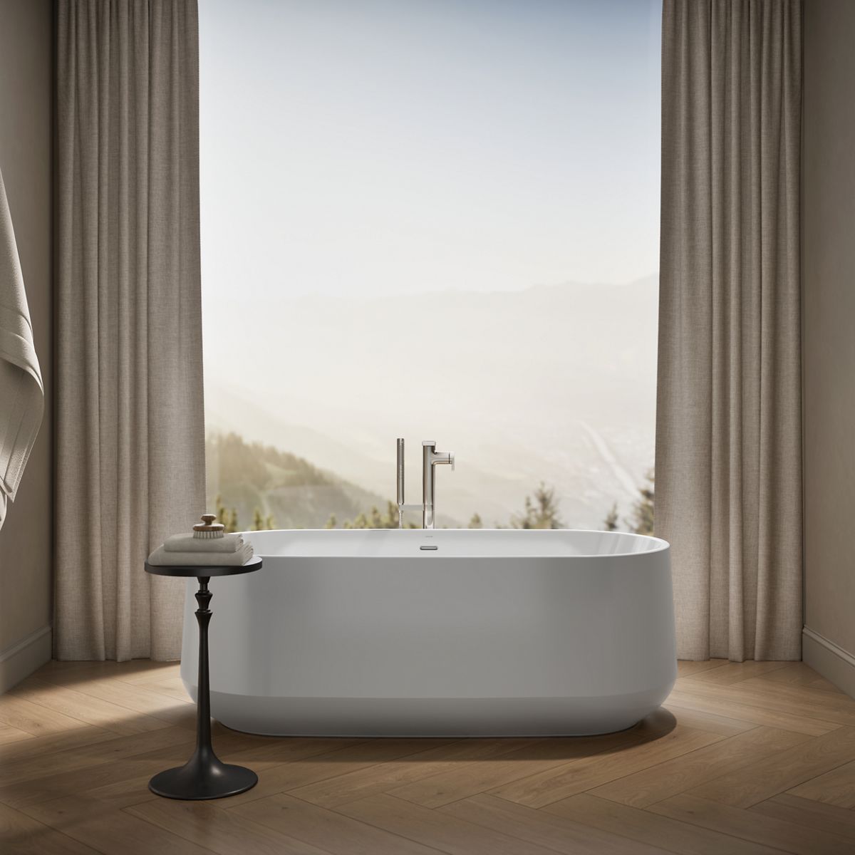 KOHLER K-25985 Ceric 65-1/4" x 31-1/4" freestanding bath