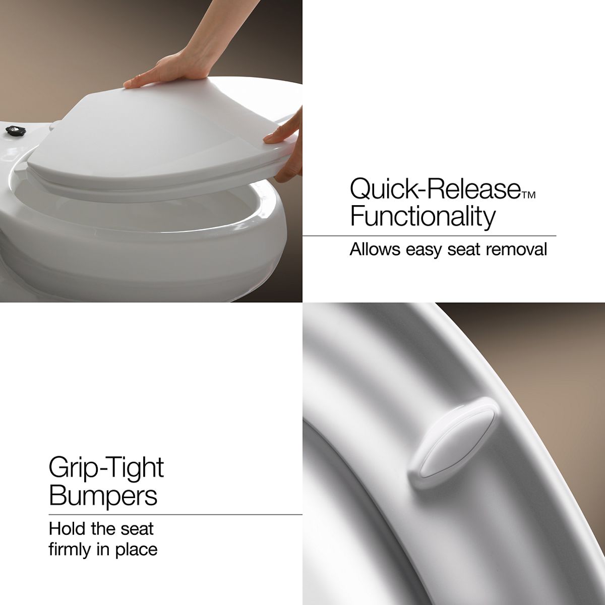 KOHLER K-2599-RL Transitions Nightlight ReadyLatch Quiet-Close elongated toilet seat